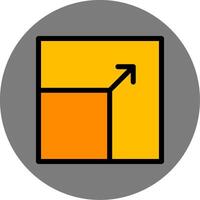 Maximize Colorful Icon Icon vector