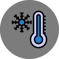 Temperature Colorful Icon Icon vector