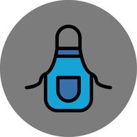 Apron Colorful Icon Icon vector