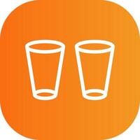 Glasses Colorful Icon Icon vector