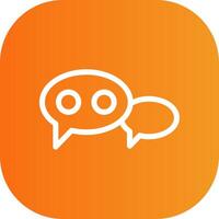 Chat Colorful Icon Icon vector