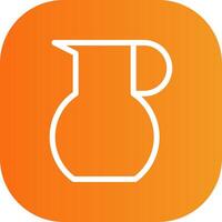 Jug Colorful Icon Icon vector