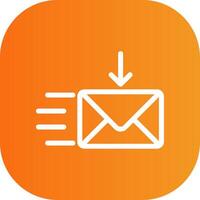 Recieve Colorful Icon Icon vector