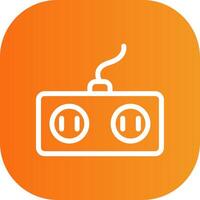 Power Socket Colorful Icon Icon vector
