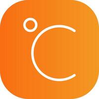 Celsius Colorful Icon Icon vector