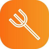 Fork Colorful Icon Icon vector