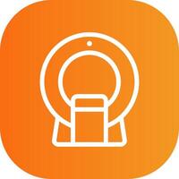 Ct Scan Colorful Icon Icon vector