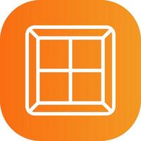 Window Colorful Icon Icon vector