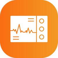Ecg Colorful Icon Icon vector