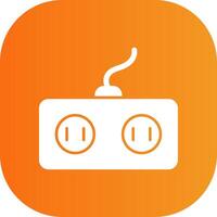 Power Socket Colorful Icon Icon vector