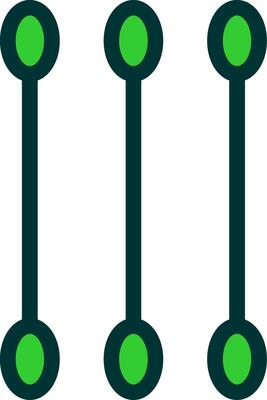 Cotton Swab Colorful Icon Icon