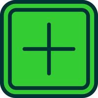 Plus Colorful Icon Icon vector