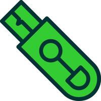 Flash Drive Colorful Icon Icon vector