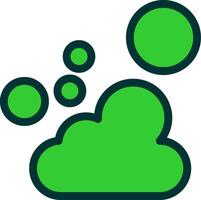 Foam Colorful Icon Icon vector