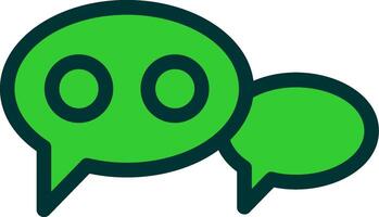 Chat Colorful Icon Icon vector