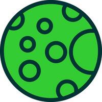 Full Moon Colorful Icon Icon vector