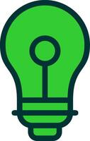 Bulb Colorful Icon Icon vector