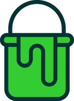 Paint Bucket Colorful Icon Icon vector