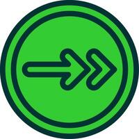 Next Colorful Icon Icon vector