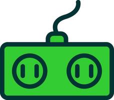 Power Socket Colorful Icon Icon vector
