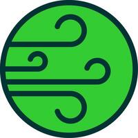 Wind Colorful Icon Icon vector