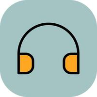 Ear Protector Colorful Icon Icon vector