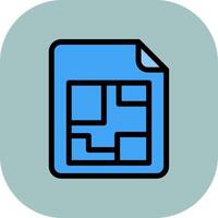 Bluerint Colorful Icon Icon vector