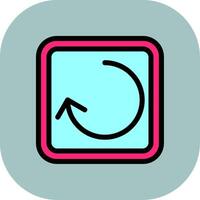 Reload Colorful Icon Icon vector