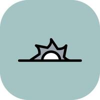 Saw Blade Colorful Icon Icon vector