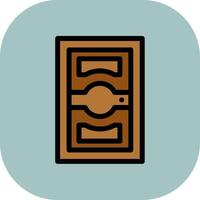 Door Colorful Icon Icon vector