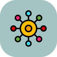 Share Colorful Icon Icon vector