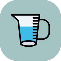 Measuring Jug Colorful Icon Icon vector