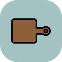 Chopping Board Colorful Icon Icon vector