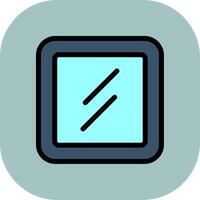 Mirror Colorful Icon Icon vector