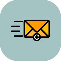 New Message Colorful Icon Icon vector