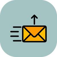 Send Colorful Icon Icon vector