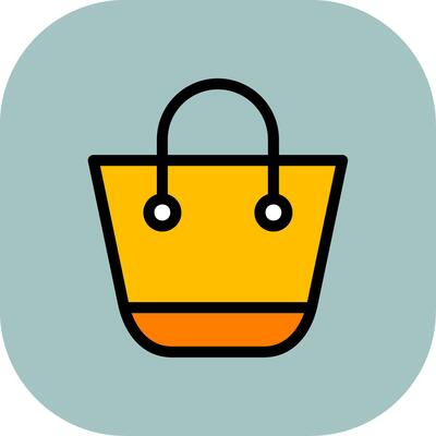 Shopping Bag Colorful Icon Icon
