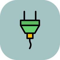 Plug Colorful Icon Icon vector
