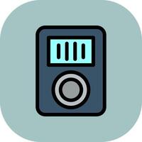 Music Player Colorful Icon Icon vector