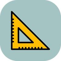 Set Square Colorful Icon Icon vector