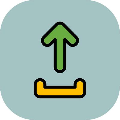 Upload Colorful Icon Icon