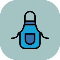 Apron Colorful Icon Icon vector