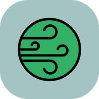 Wind Colorful Icon Icon vector