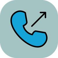 Phone Call Colorful Icon Icon vector