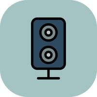 Speaker Colorful Icon Icon vector
