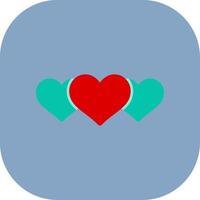Heart Colorful Icon Icon vector