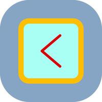 Left Colorful Icon Icon vector
