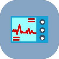 Ecg Colorful Icon Icon vector