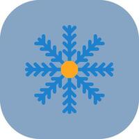Snow Flake Colorful Icon Icon vector