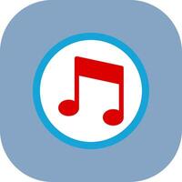 Musical Note Colorful Icon Icon vector